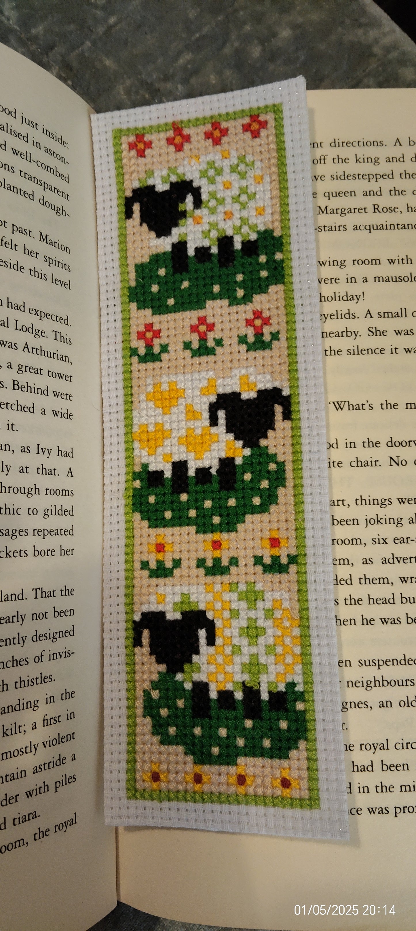 Spring has Sprung Embroidery Bookmark