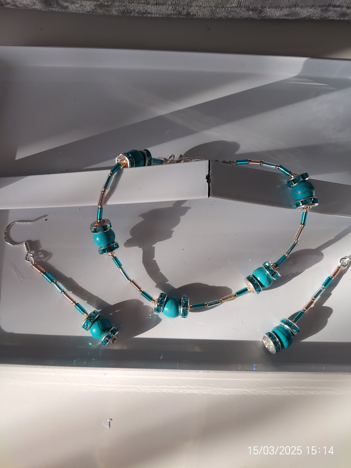 "Turquoise Delight" Bracelet and Earrings set