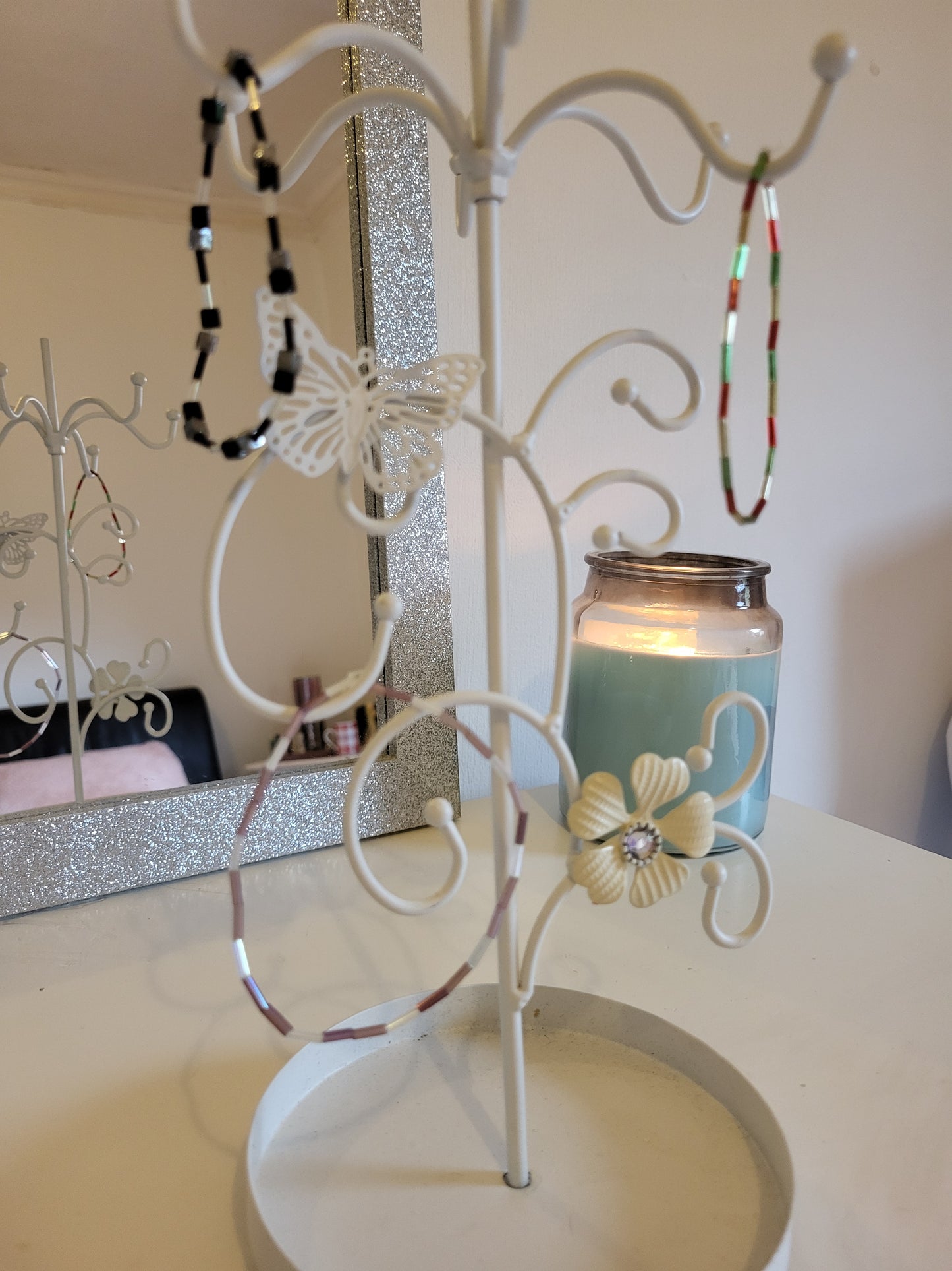 Handmade glass bead bracelets