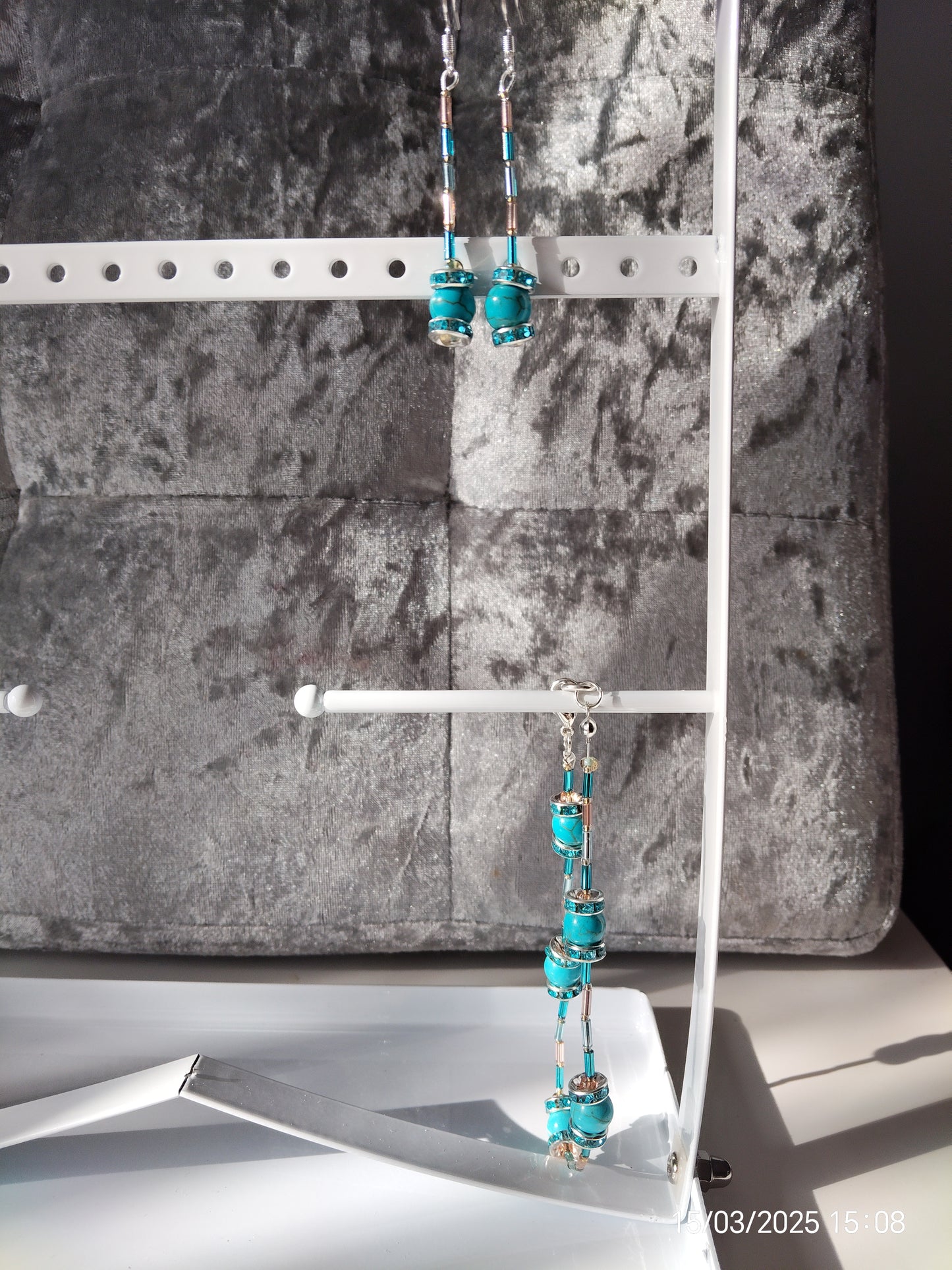 "Turquoise Delight" Bracelet and Earrings set