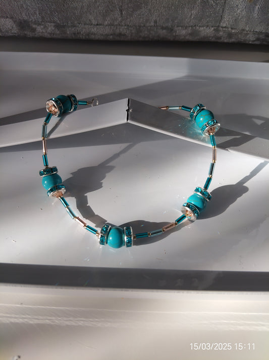 "Turquoise Delight" Bracelet and Earrings set